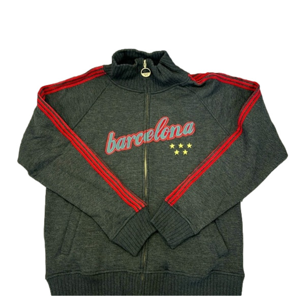 Vintage Blue Martin Original Barcelona zip front Sweatshirt - Picture 1 of 9